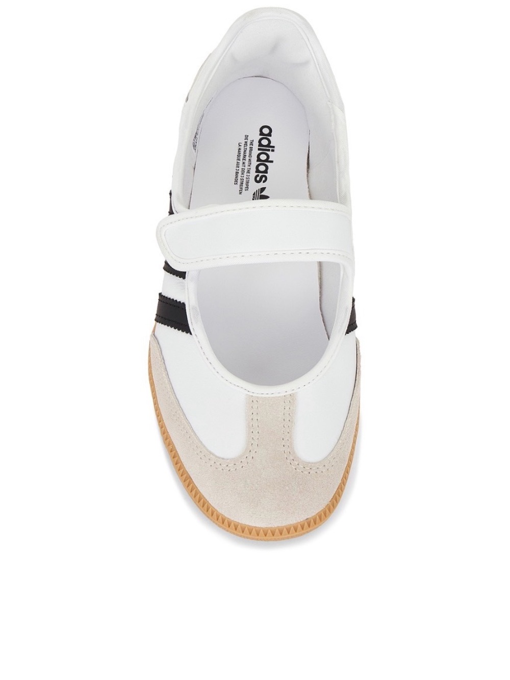 adidas Samba Mary-Jane Sneakers in White, Black & Gum - Picture 2 of 2